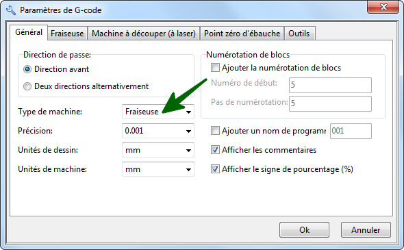 Caracteristiques Principales Generation De G Code