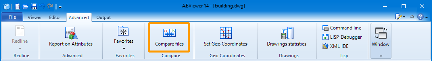 Compare files command of ABViewer