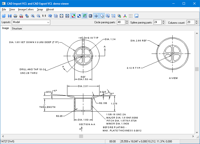  Projet de demonstration de CAD VCL 14 