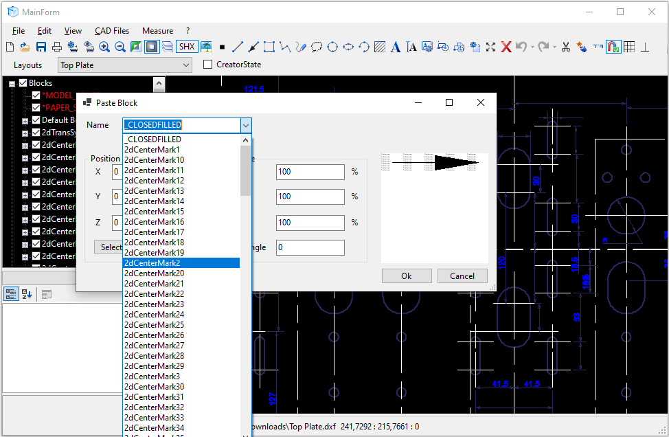 Projet EditorDemo de CAD .NET