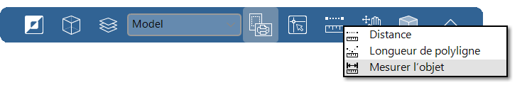 L’outil Mesurer l'objet dans CST CAD Navigator 16.0.0.5