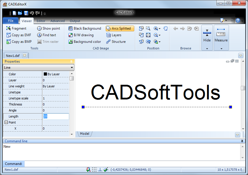 Le résultat de l'exécution de l'exemple Add.xml dans XML IDE